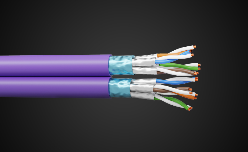 Category 6A F/FTP 90W cable now available in 2×4 pairs