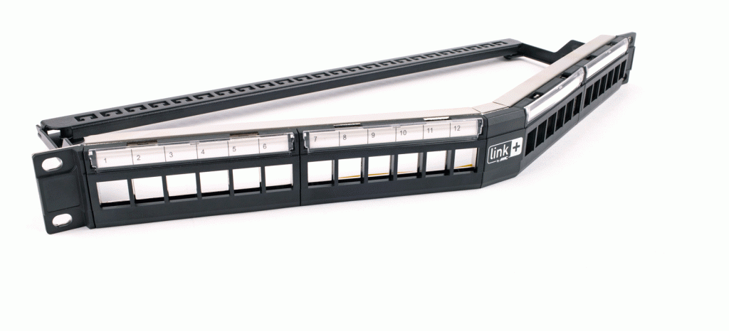 New 19’’ LKPAN1UV angled patch panel Multimedia Connect